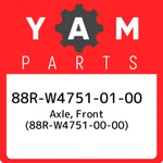 88R-W4751-01-00 Yamaha Axle, Front (88R-W4751-00-00) 88RW47510100, New Genuine. Fixed Price $237.05.