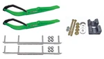 C&a Pro Green Razor Snowmobile Skis W/ 7.5" Shaper Bars Complete Kit Arctic Cat. Fixed Price $465.86.