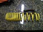 2002 Polaris Edge Xcsp 600 Yellow Front Shock Spring, P/n 7041950-067. Fixed Price $60.00.