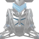 Polaris Matryx Grill Inserts, Sky Blue, For Snowmobile Models 2884979-737. Fixed Price $89.99.