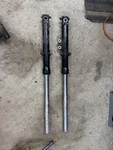 Yamaha Front Forks Oem Pair Suspension Tubes Straight Broken Bolt In Mount. Fixed Price $99.99.