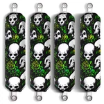 Green Skull Suzuki Shock Covers King Quad 300 400 450 500 700 750 (set Of 4) New. Fixed Price $38.90.