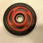 Wheel Scrolled, 5.62 Dia, Indy Red - 2001 Polaris 600 Pro X. Fixed Price $10.00.