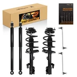 Set 6 Front Struts Rear Shocks W/ Sway Bars Link For 2011-2014 Toyota Sienna Fwd. Fixed Price $211.07.