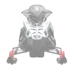Polaris Snowmobile Matryx Grill Inserts Gloss Black (oem 2884979-067). Fixed Price $89.99.