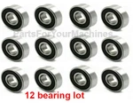 (12) Polaris Snowmobile Idler Wheel Bearings 3514303,3514305,3514308,3514309,R24. Fixed Price $34.95.