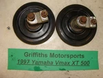 1997 Yamaha Vmax 500 Xt 8CJ Bogie Wheels Mount Brackets Idler Set. Fixed Price $45.00.
