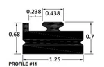 Spi Slide Profile Black 70" 211-70-80. Fixed Price $46.95.