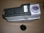 2005 Polaris 600 Classic Oil Bottle/tool Box Assy., P/n 1261127, 1240094. Fixed Price $34.00.