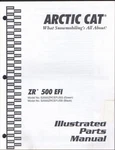 Arctic Cat Zr 500 Efi Illustrated Parts Manual MN2801. Fixed Price $9.95.