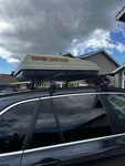Thule Cargo Box + Roof Rack Ski Attachment - Complete Setup $200 Used. Fixed Price $200.00.