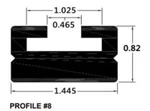 Spi 408-56-80 Slide Profile Black 56". Fixed Price $33.96.