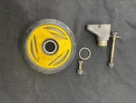 99 Ski-doo 670 Deluxe 135 Wheel Yellow And Bracket 503190785 RW7758. Fixed Price $24.99.