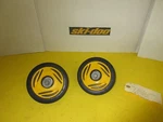 Ski-doo Pair Of Yellow 139MM Wheel +support #503190815 #503190212. Fixed Price $28.69.