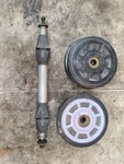 Polaris 1995 Xcr 600 Set Rear Tension Wheels Shaft Needs Bearings 5010168 AT944. Fixed Price $55.89.