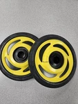 Polaris Idler Bogie Wheel 1594082 Yellow Genuine Oem, Set Of (slight Defects). Fixed Price $25.00.