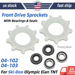 For Ski-doo 04-102 Olympic Elan Tnt Front Drive Sprockets With Bearings & Seals. Fixed Price $43.99.