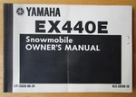 Yamaha EX440E Snowmobile Owners Manual LIT-12628-00-34. Fixed Price $11.99.