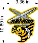 Ski Doo Snowmobile Wrap Rev Mxz 440X , 05 Factory Reproduction Hood Decal. Fixed Price $35.00.