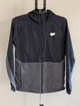 Fox Racing Men's Title Sponsor Mtb Hooded Windbreaker Jacket Size Small Packable. Fixed Price $25.00.