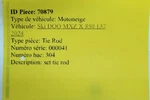 21-24 Ski-doo Mxz 850 E-tec 137IN Oem Steering Relay Tie Rod Set 506153056. Fixed Price $30.00.