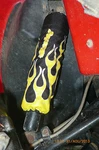 Shock Cover Atv Pour,bombardier Quest, Couvre Amortisseur, 4 Flame Racing Jaune. Fixed Price $50.44.