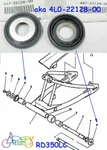 Yamaha RZ250 RD250LC RD350LC XS650 Swing Arm Thrust Cover X2PCS Oem 447-22128-00. Fixed Price $59.99.