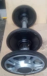 Arctic Cat T660 Rear Axle And Idler Wheels Assembly Complete. Fixed Price $27.50.