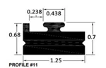 Sport-parts Inc. Spi Slide Profile Black 70" 211-70-80. Fixed Price $42.00.