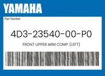 Yamaha Genuine Front Upper Arm Comp. (left) 4D3-23540-00-P0. Fixed Price $122.39.
