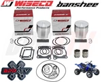 Yamaha Banshee 350 66MM Bore 795 Long Rod Wiseco Pro Lite Pistons & Gaskets Kit. Fixed Price $239.98.