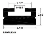 Spi Black Slide Runner Profile 56" 408-56-80. Fixed Price $39.92.