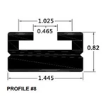 Spi Sports Parts Inc Slide Profile Black 56" 408-56-80. Fixed Price $38.20.