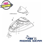 Polaris 120 Snowmobile Windshield Gloss Black Genuine Oem Part 5437083. Fixed Price $114.99.