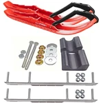 C&a Pro Red Tmx Snowmobile Skis W/ 6" Shaper Bars Complete Kit Yamaha Phazer/fx. Fixed Price $497.33.