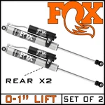 Fox 2.0 Remote Reservoir Rear Shocks Pair 17-26 Ford F-250 F-350 4WD W/0-1" Lift. Fixed Price $619.95.