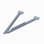 Polaris Right Hand Weld Frame, Matte Black, Genuine Oem Part 1542945-458. Fixed Price $144.99.