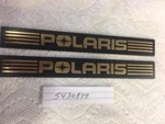 Oem Polaris Snowmobile Emblem 5430979 Gold Pair. Fixed Price $29.95.
